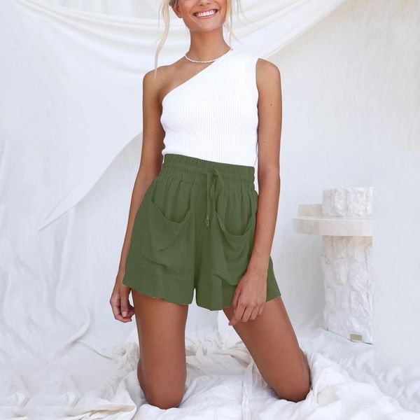 women's shorts women summer casual solid color pocket high waist drawstring loose cotton linen plus size clothing for, White;black
women's shorts women summer casual solid color pocket high waist drawstring loose cotton linen plus size clothing for, White;black