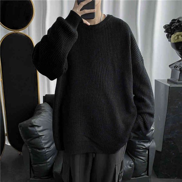 oversize knitted ins autumn winter high street thick sweater brand loose knit wear simple mens clothing black pullover
oversize knitted ins autumn winter high street thick sweater brand loose knit wear simple mens clothing black pullover