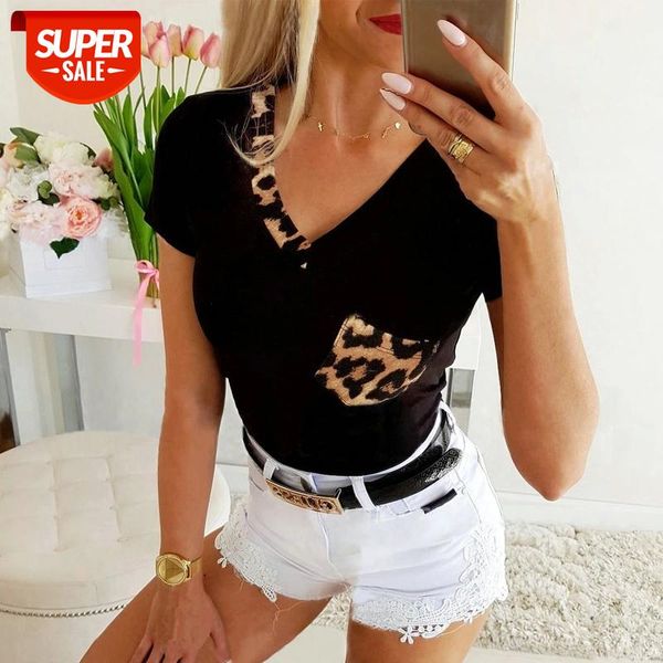 fashion leopard patchwork black white women t-shirt v neck short sleeve pocket decor slim casual ladies summer tshirts #xr8q
fashion leopard patchwork black white women t-shirt v neck short sleeve pocket decor slim casual ladies summer tshirts #xr8q