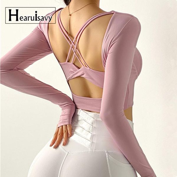 yoga outfits back cross hollow out tight sport women close-fitting shirts long sleeve workout fitness crop with chest pad, White;red
yoga outfits back cross hollow out tight sport women close-fitting shirts long sleeve workout fitness crop with chest pad, White;red