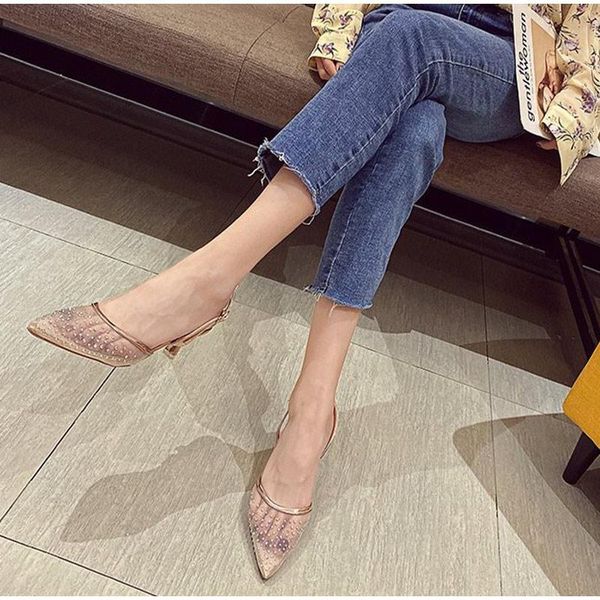 women's sandals buckle fashion shoes female footwear new ladies pumps pointed toe back strap summer 2021 crystal high heels, Black
women's sandals buckle fashion shoes female footwear new ladies pumps pointed toe back strap summer 2021 crystal high heels, Black