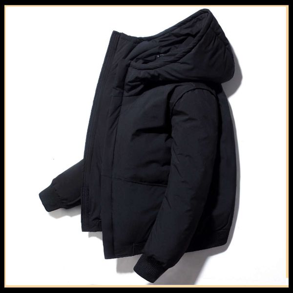 new down short slim hooded fashion korean youth trend thickened warm jacket men's, Black;brown
new down short slim hooded fashion korean youth trend thickened warm jacket men's, Black;brown