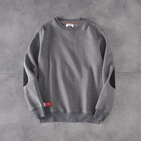 men's hoodies & sweatshirts wx12 loose loop sleeve stitching fashion plush round neck pullover sweater 53003, Black
men's hoodies & sweatshirts wx12 loose loop sleeve stitching fashion plush round neck pullover sweater 53003, Black