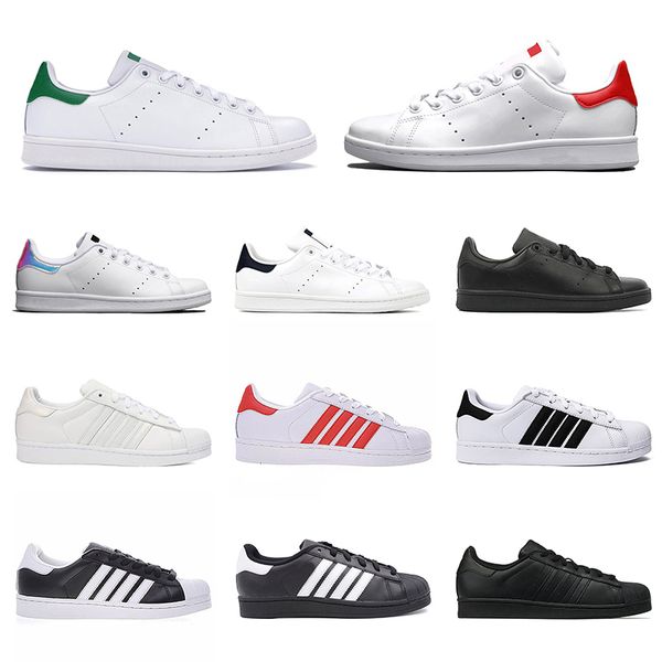 ing selling stan smith casual shoes men women superstars leather sneakers triple white black navy light blue red green sport classic trainer, White;red
ing selling stan smith casual shoes men women superstars leather sneakers triple white black navy light blue red green sport classic trainer, White;red