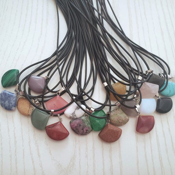 natural crystal pink quartz red agates pendants sector shape pendant leather chains necklace fashion jewelry making mixed, Silver
natural crystal pink quartz red agates pendants sector shape pendant leather chains necklace fashion jewelry making mixed, Silver
