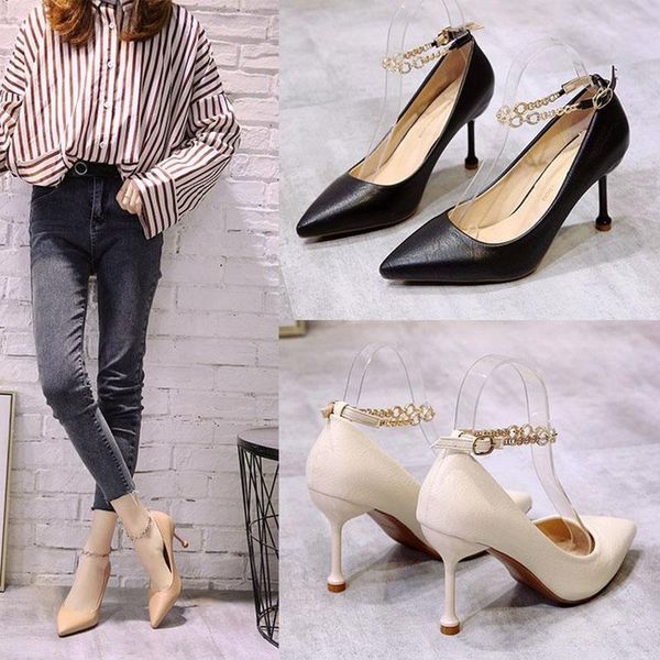 dress shoes autumn woman pumps zapatos mujer high heels single pointed toe shallow thin women party, Black
dress shoes autumn woman pumps zapatos mujer high heels single pointed toe shallow thin women party, Black