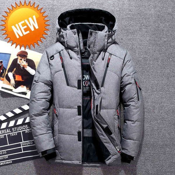 -25 degree winter jacket men white duck down parkas men's thick warm snow overcoat windbreaker hooded coat hombre, Black
-25 degree winter jacket men white duck down parkas men's thick warm snow overcoat windbreaker hooded coat hombre, Black