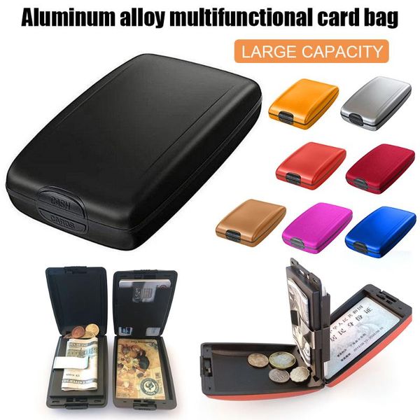 storage bags 2021 aluminum alloy case money coins identity debit card holder travel anti theft hard shell coin purse
storage bags 2021 aluminum alloy case money coins identity debit card holder travel anti theft hard shell coin purse