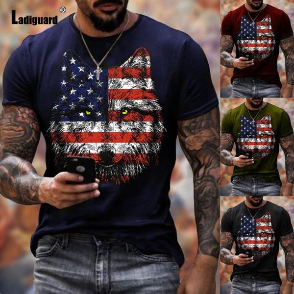 men's t-shirts ladiguard mens clothing american wolf print t-shirt trend 2021 summer casual pullovers plus size 3xl men tees shirt, White;black
men's t-shirts ladiguard mens clothing american wolf print t-shirt trend 2021 summer casual pullovers plus size 3xl men tees shirt, White;black