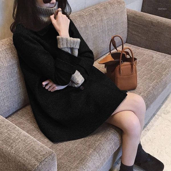 women's wool & blends south korea 2021 winter cashmere woolen cloth coat whom long han edition hepburn wind small, Black
women's wool & blends south korea 2021 winter cashmere woolen cloth coat whom long han edition hepburn wind small, Black