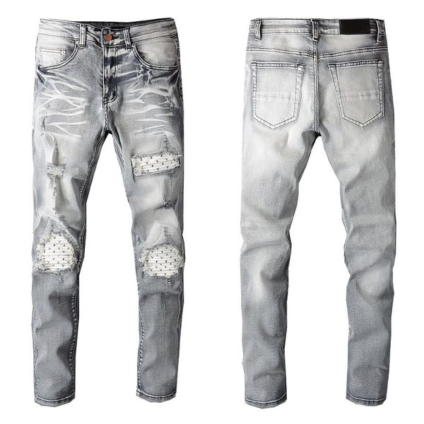 2022ss patches detail biker fit jeans men slim motorcycle for mens vintage distressed denim jean pants., Blue
2022ss patches detail biker fit jeans men slim motorcycle for mens vintage distressed denim jean pants., Blue