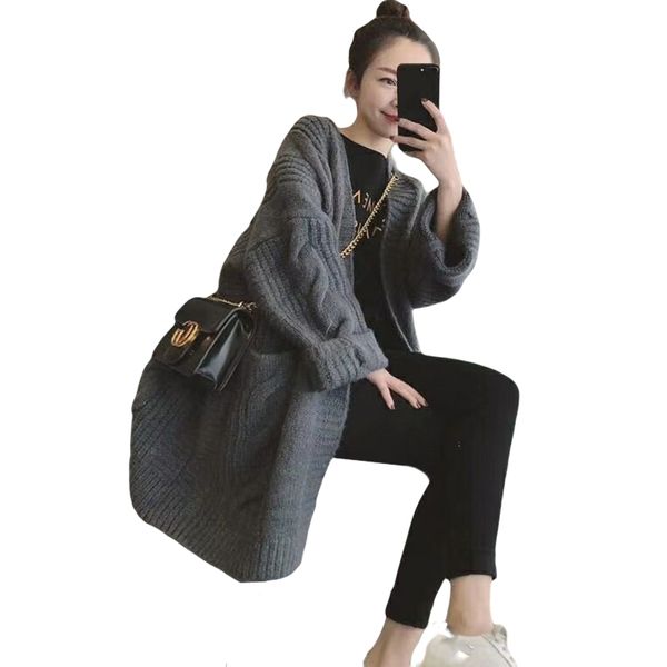 2021 new oversized women's autumn spring long sweaters thick solid knitted cardigans for woman open stitch casual female outwear q3xu, White;black
2021 new oversized women's autumn spring long sweaters thick solid knitted cardigans for woman open stitch casual female outwear q3xu, White;black