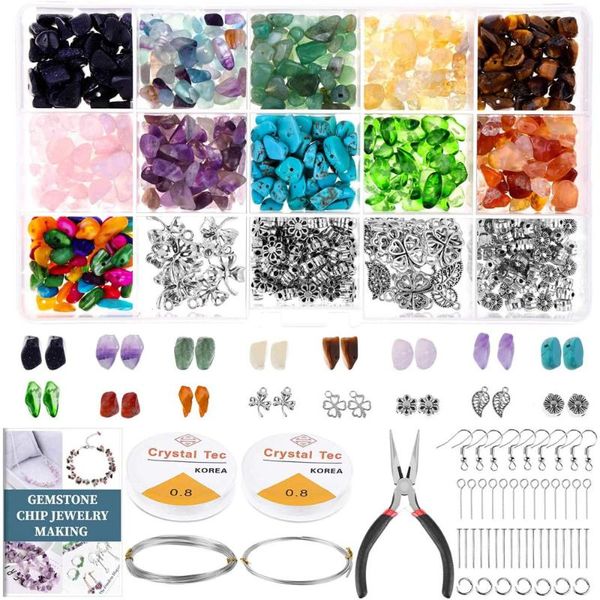 1046pcs crystal chip beads and jewelry making gemstones kit for jewelry earring necklace and bracelets making supplies
1046pcs crystal chip beads and jewelry making gemstones kit for jewelry earring necklace and bracelets making supplies