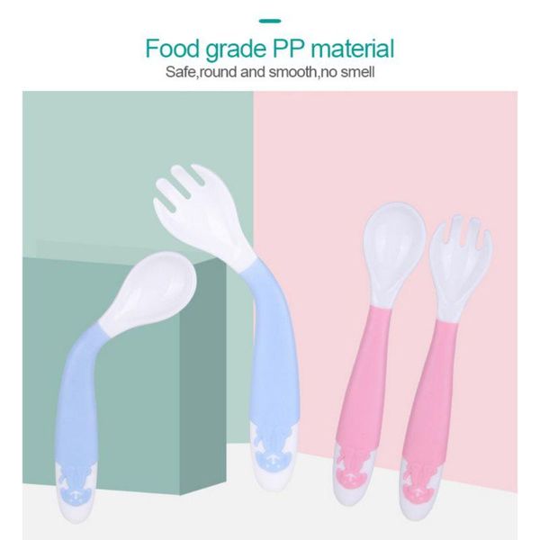 1pcs grade material baby utensils spoon fork sets 2 colors safety cute solid color new feeding training learning spoons
1pcs grade material baby utensils spoon fork sets 2 colors safety cute solid color new feeding training learning spoons