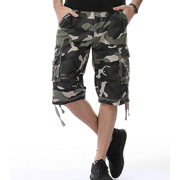 men's shorts summer cargo for men combat camo bermudas male overalls hunting military with pockets, White;black
men's shorts summer cargo for men combat camo bermudas male overalls hunting military with pockets, White;black