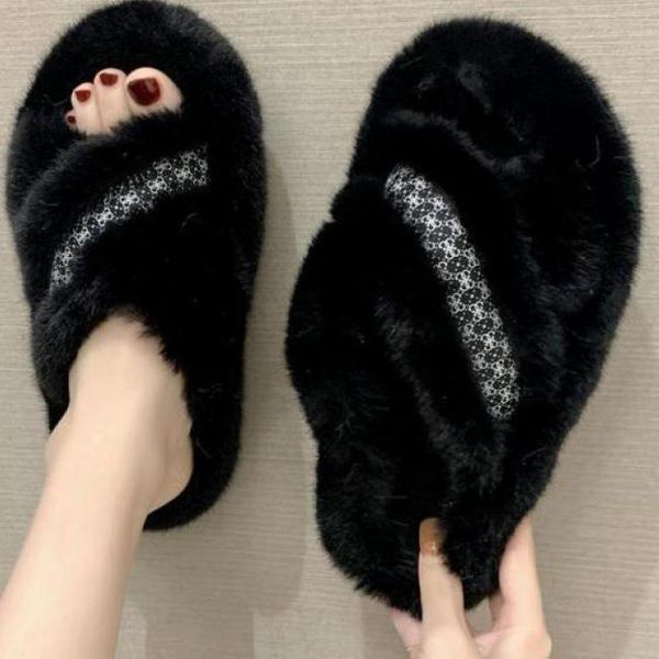 slippers furry female 2021 indoor non-slip wool drag flat bottom women home outdoor wear lazy cotton shoes, Black
slippers furry female 2021 indoor non-slip wool drag flat bottom women home outdoor wear lazy cotton shoes, Black