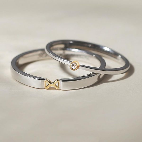 wedding rings wholesale silver classic zircon stone engagement 925 couple bands lover women men fashion jewelry, Slivery;golden
wedding rings wholesale silver classic zircon stone engagement 925 couple bands lover women men fashion jewelry, Slivery;golden