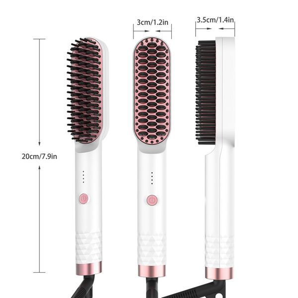 mans gift ceramic hair straightener brush hair electric comb flat iron anti-static hair brush styling tool
mans gift ceramic hair straightener brush hair electric comb flat iron anti-static hair brush styling tool
