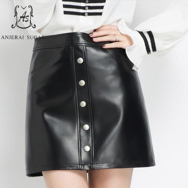 skirts autumn winter women genuine sheepskin leather skirt black high waist single-breasted short package hip a line mini
skirts autumn winter women genuine sheepskin leather skirt black high waist single-breasted short package hip a line mini
