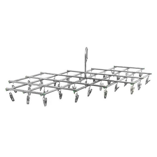 16/35 clips stainless steel laundry rack foldable sock clothes airer folding hanger drying hanger clothes underwear socks holder
16/35 clips stainless steel laundry rack foldable sock clothes airer folding hanger drying hanger clothes underwear socks holder