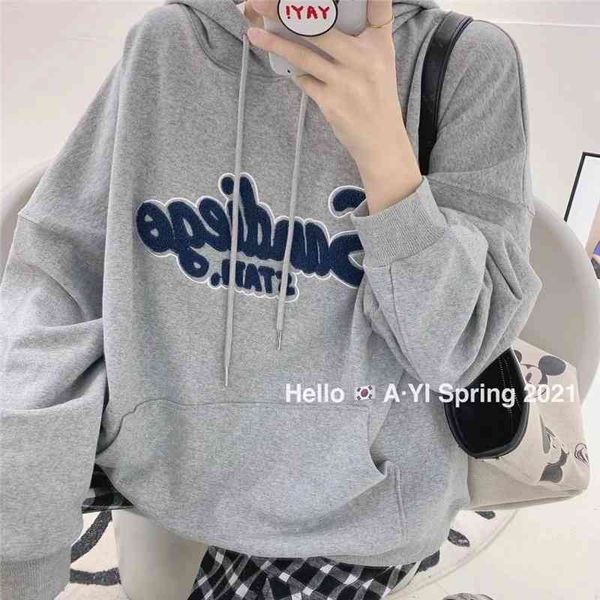 ad student casual printing letter large size long sleeve hoodie women's 21 spring new korean medium length sweater, Black
ad student casual printing letter large size long sleeve hoodie women's 21 spring new korean medium length sweater, Black