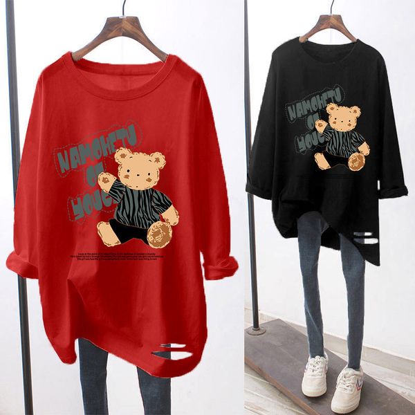 women's t-shirt camiseta estilo harajuku, camiseta feminina casual com buracos soltos, manga comprida e médio, outono p8xw, White
women's t-shirt camiseta estilo harajuku, camiseta feminina casual com buracos soltos, manga comprida e médio, outono p8xw, White