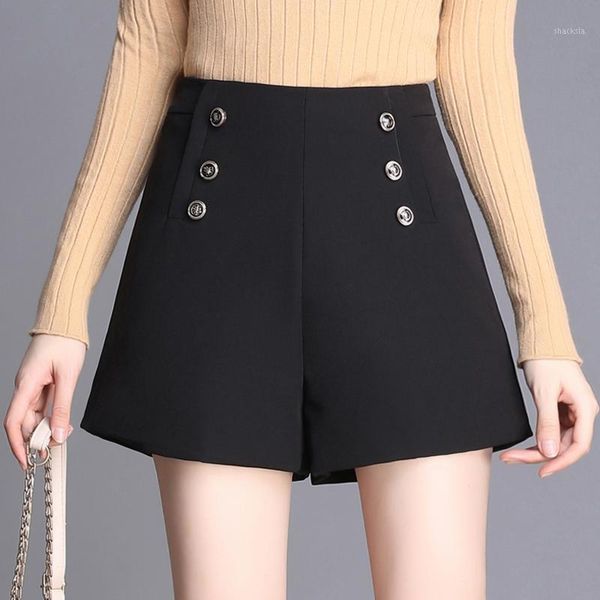 summer shorts women 2021 high waist office wear casual wide leg black fashion spring ladies feminino women's, White;black
summer shorts women 2021 high waist office wear casual wide leg black fashion spring ladies feminino women's, White;black