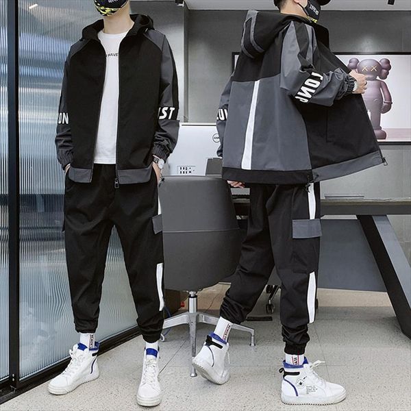 hip hop workwear jacket mens tracksuits pants 2pc sets patchwork sweatsuit male sportswear jackets long, Gray
hip hop workwear jacket mens tracksuits pants 2pc sets patchwork sweatsuit male sportswear jackets long, Gray