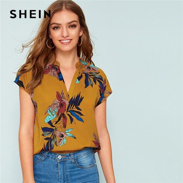 shein yellow v-neck floral print notched blouse womens and blouses summer casual short sleeve boho blouse ladies top, White
shein yellow v-neck floral print notched blouse womens and blouses summer casual short sleeve boho blouse ladies top, White