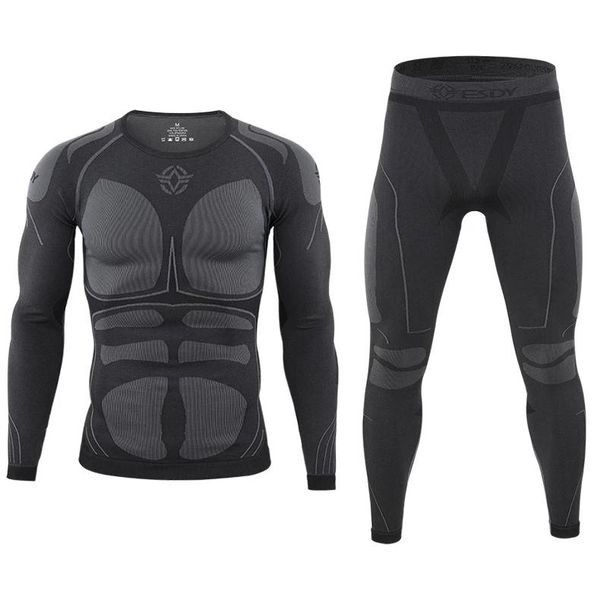 men's thermal underwear winter quality fitness sets men tight compression sweat quick drying thermo male clothing, Black;white
men's thermal underwear winter quality fitness sets men tight compression sweat quick drying thermo male clothing, Black;white