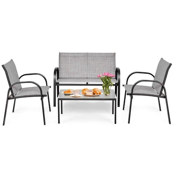 camp furniture costway 4 pcs patio set sofa coffee table steel frame garden deck gray hw65848
camp furniture costway 4 pcs patio set sofa coffee table steel frame garden deck gray hw65848