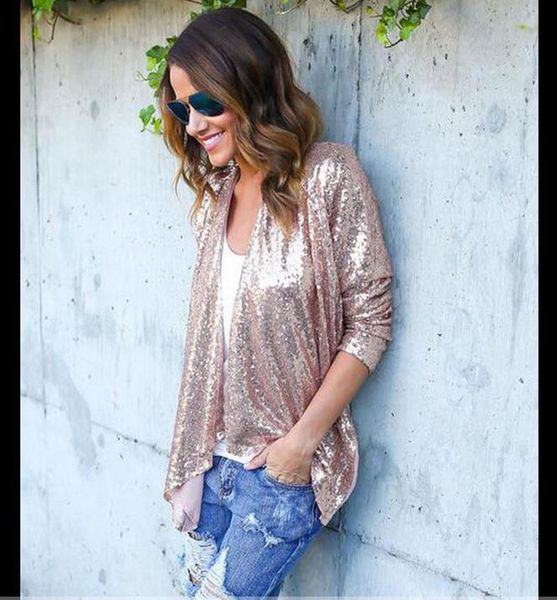 women's jackets 2021 fashion summer jacket thin section long sleeve wide sequin design buttonless cardigan all-match jac, Black;brown
women's jackets 2021 fashion summer jacket thin section long sleeve wide sequin design buttonless cardigan all-match jac, Black;brown