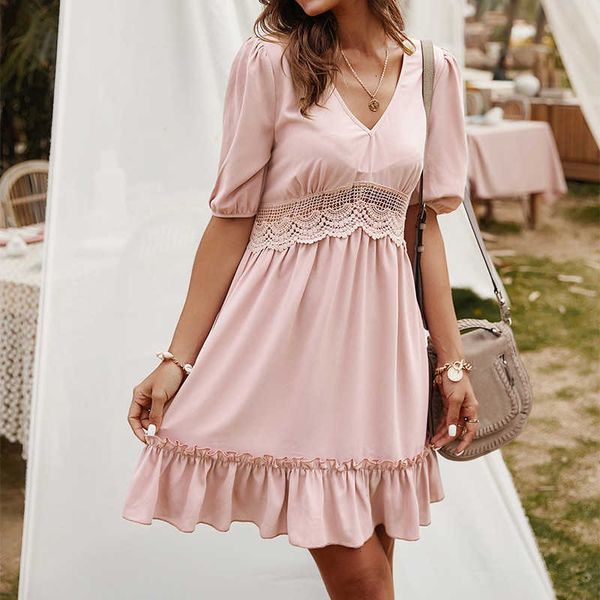 casual dresses spring v neck ruffle women half sleeve lace patchwork holiday beach female summer elegant mini party vestidos g2y4, Black;gray
casual dresses spring v neck ruffle women half sleeve lace patchwork holiday beach female summer elegant mini party vestidos g2y4, Black;gray
