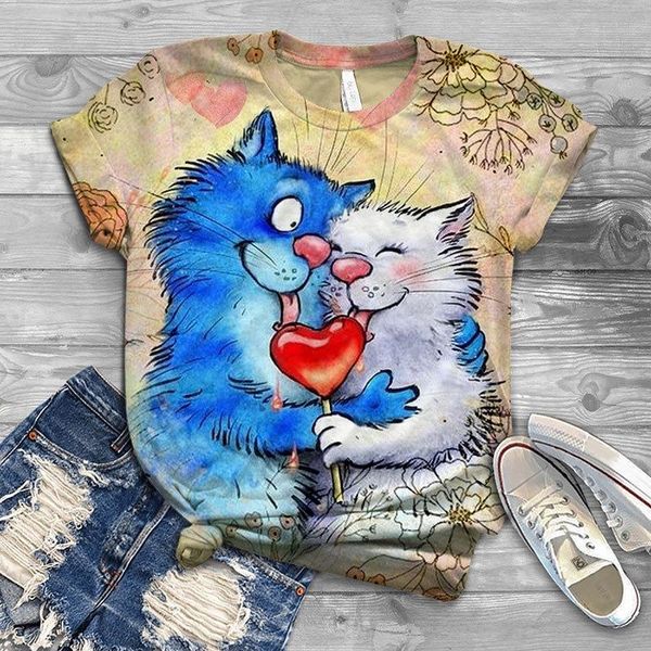 women's t-shirt cute lovely cat y2k graphic t shirts women 2021 summer short sleeve harajuku tees ladies animal tshirts alternative clo, White
women's t-shirt cute lovely cat y2k graphic t shirts women 2021 summer short sleeve harajuku tees ladies animal tshirts alternative clo, White