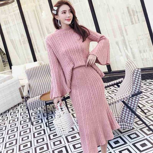 elegant ladies solid sweater skirt 2 piece set women fashion o neck long sleeve knitted pullovers suits 210525, White
elegant ladies solid sweater skirt 2 piece set women fashion o neck long sleeve knitted pullovers suits 210525, White