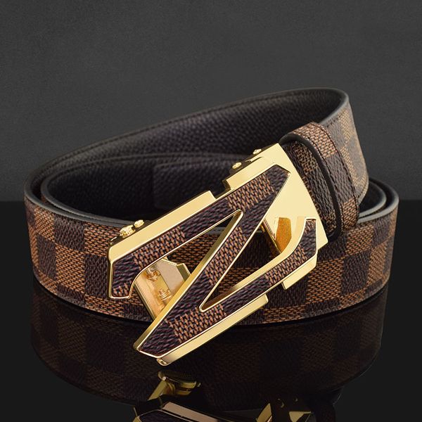 brand belt new z letter belt men's luxury leather automatic buckle check pattern fashionable young people's trouser, Black;brown
brand belt new z letter belt men's luxury leather automatic buckle check pattern fashionable young people's trouser, Black;brown