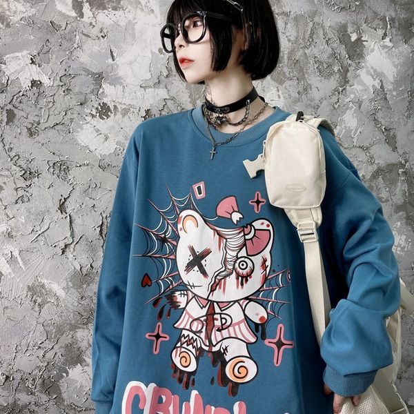 printed anime cartoon goth t-shirt zombie kittycat preppy long sleeve loose autumn women streetwear punk tees new fa xjux, White
printed anime cartoon goth t-shirt zombie kittycat preppy long sleeve loose autumn women streetwear punk tees new fa xjux, White