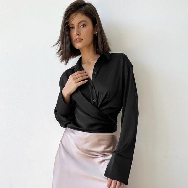 women's blouses & shirts casual , long-sleeved lapel solid color office ladies 2021 fashion, White
women's blouses & shirts casual , long-sleeved lapel solid color office ladies 2021 fashion, White