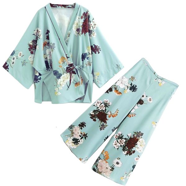 kimono mode women air conditioning elegant jacket + waist trousers width of leg pants z0pp, Gray
kimono mode women air conditioning elegant jacket + waist trousers width of leg pants z0pp, Gray