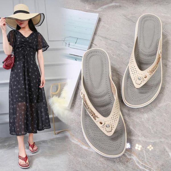 summer ladies slippers chain fashion new women shoes casual wedges soft wedges flip flops cozy woman plus size soft comfortable, Black
summer ladies slippers chain fashion new women shoes casual wedges soft wedges flip flops cozy woman plus size soft comfortable, Black