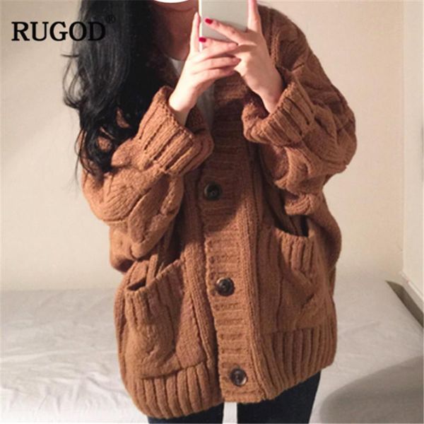 women's sweaters rugod 2021 fashion women cardigans long sleeve solid knitted sweater casual thick warm winter clothes pull femme hiver, White;black
women's sweaters rugod 2021 fashion women cardigans long sleeve solid knitted sweater casual thick warm winter clothes pull femme hiver, White;black
