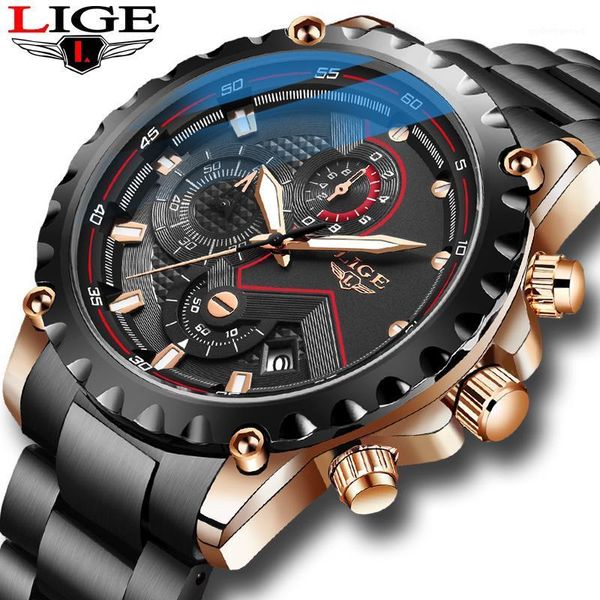 wristwatches 2021 lige watch men's luxury stainless steel waterproof analog quartz men automatic date luminous business dress, Slivery;brown
wristwatches 2021 lige watch men's luxury stainless steel waterproof analog quartz men automatic date luminous business dress, Slivery;brown