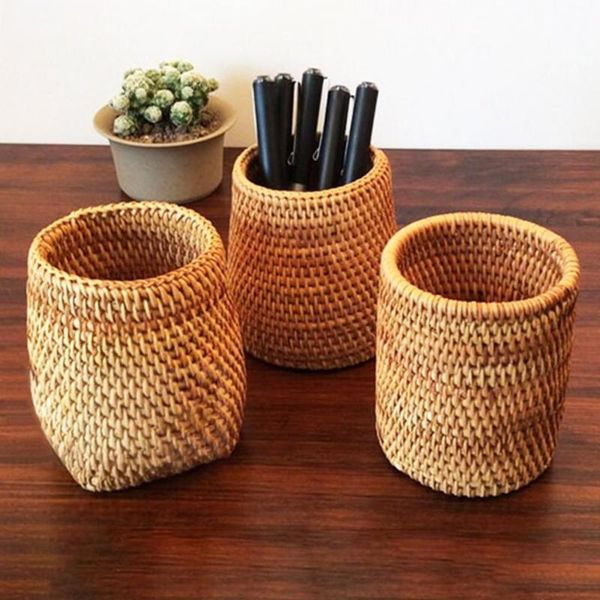 storage baskets simple autumn rattan hand woven pen holder organizer makeup brush stationery office desk accessories decor
storage baskets simple autumn rattan hand woven pen holder organizer makeup brush stationery office desk accessories decor