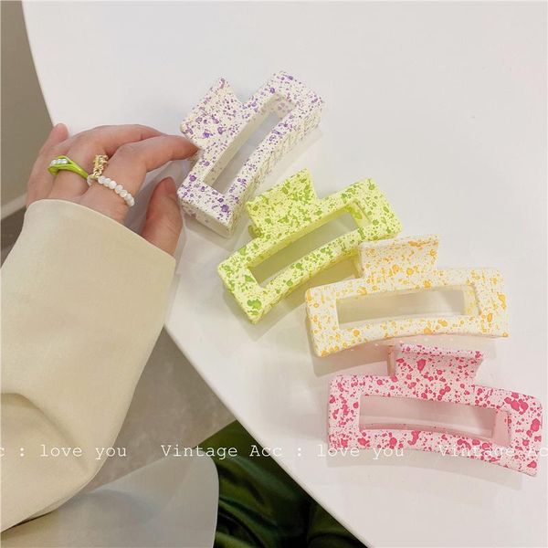 hair accessories 3.5 inch neon color pained large claw clips acrylic plastic for thick women girls
hair accessories 3.5 inch neon color pained large claw clips acrylic plastic for thick women girls
