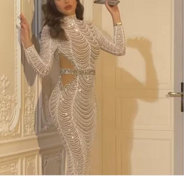 evening dress silver crystal mermaid long sleeve tassel high neck pearls labourjoisie ahlamalshamsi youssef aljasmi, Black;pink
evening dress silver crystal mermaid long sleeve tassel high neck pearls labourjoisie ahlamalshamsi youssef aljasmi, Black;pink