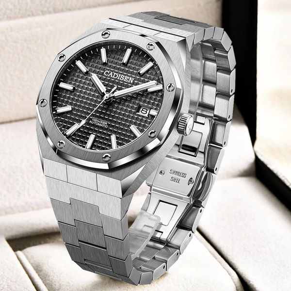 wristwatches 2021 42mm cadisen oak men's mechanical watches luxury business automatic watch men 100m waterproof clock nh35a reloj hombr, Slivery;brown
wristwatches 2021 42mm cadisen oak men's mechanical watches luxury business automatic watch men 100m waterproof clock nh35a reloj hombr, Slivery;brown