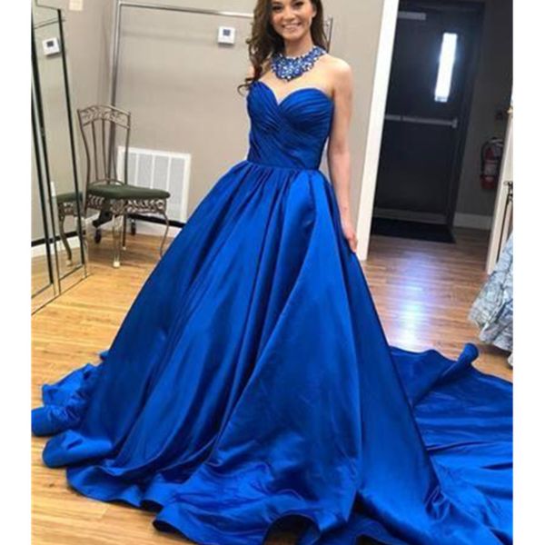 elegant blue strapless evening dresses pleats long a line robe de soiree satin women's prom party dresses, Black
elegant blue strapless evening dresses pleats long a line robe de soiree satin women's prom party dresses, Black