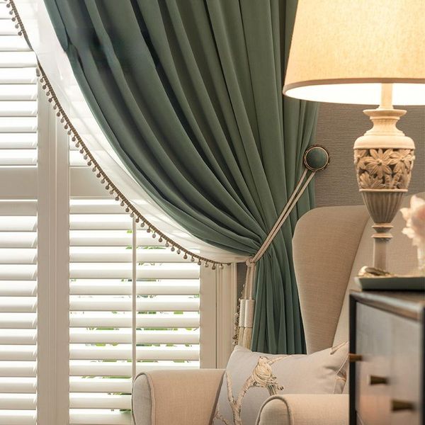 curtain & drapes curtains for living room light luxury american flannel wool fleece green full blackout simple bay window dining bedroom
curtain & drapes curtains for living room light luxury american flannel wool fleece green full blackout simple bay window dining bedroom