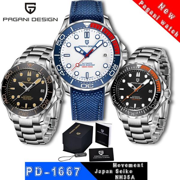 wristwatches pagani design upgrde bezel strap 007 luxury watches 100m waterproof mechanical luminous watch men sapphire nh35 reloj hombre, Slivery;brown
wristwatches pagani design upgrde bezel strap 007 luxury watches 100m waterproof mechanical luminous watch men sapphire nh35 reloj hombre, Slivery;brown