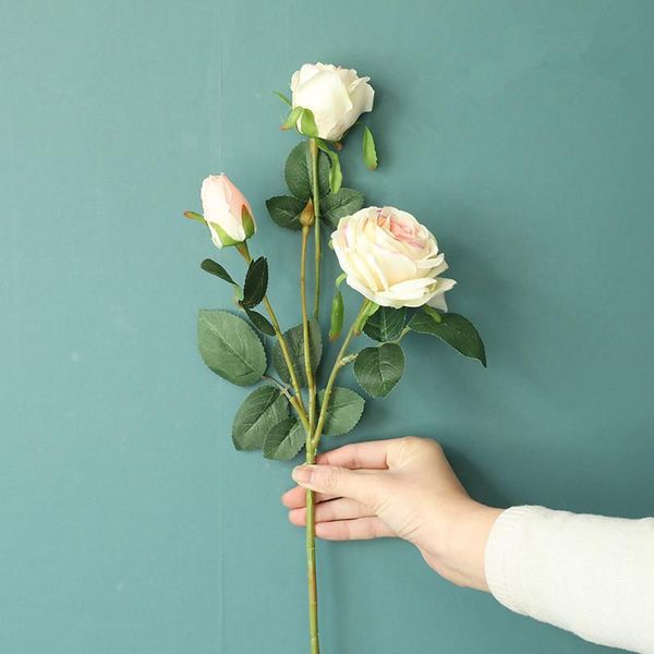 decorative flowers & wreaths 3heads/branch silk roses with leaves for home table decoration artificial fleur artificielle rose
decorative flowers & wreaths 3heads/branch silk roses with leaves for home table decoration artificial fleur artificielle rose